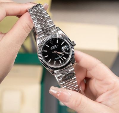 Rolex Datejust 41mm 3235 Movement Black Dial Jubilee Bracelet Replica Watch